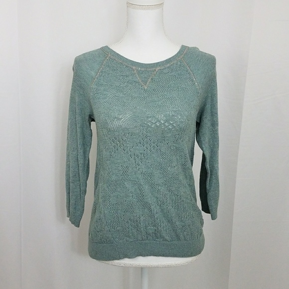 Anthropologie Sweaters - Anthro Moth Teal Sweater Size S